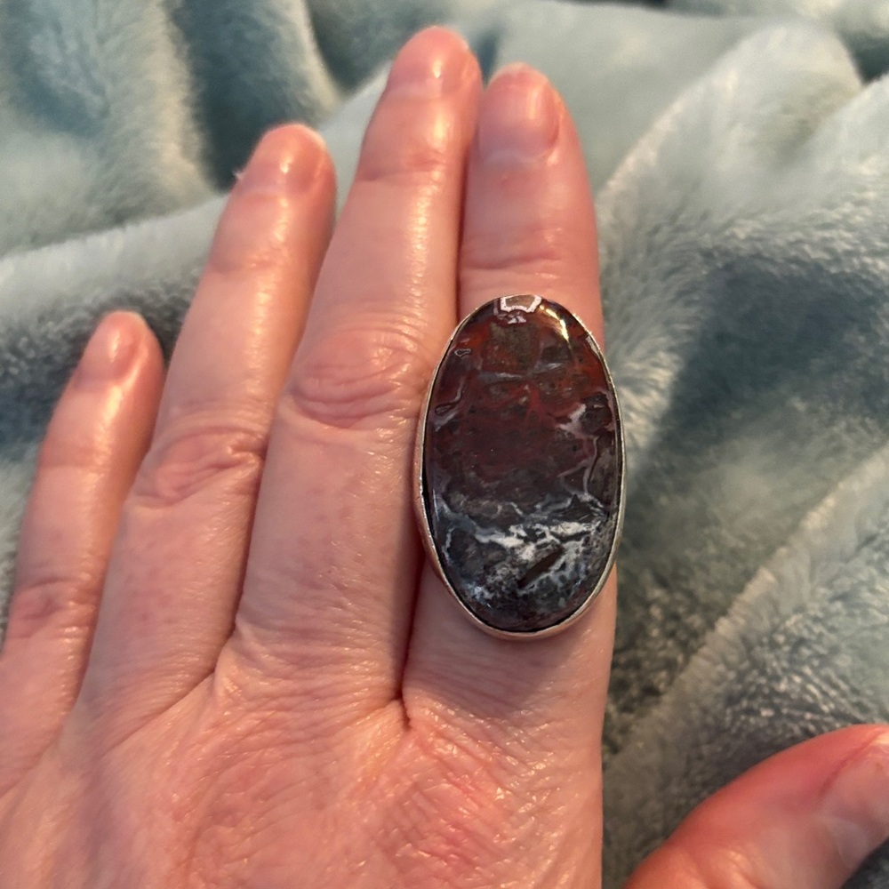 Ocean Jasper Statement Ring